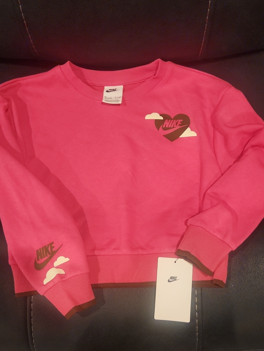 Nike Pink Crewneck Sweatshirt Size 6x Girls